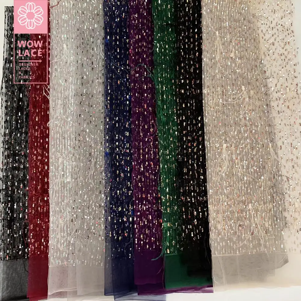 Latest African Laces 2020 Red Sequined Feather Tassel Swiss Voile Lace In Switzerland Unique Style Sequined Evening Gown Fabrics
Latest African Laces 2020 Red Sequined Feather Tassel Swiss Voile Lace In Switzerland Unique Style Sequined Evening Gown Fabrics