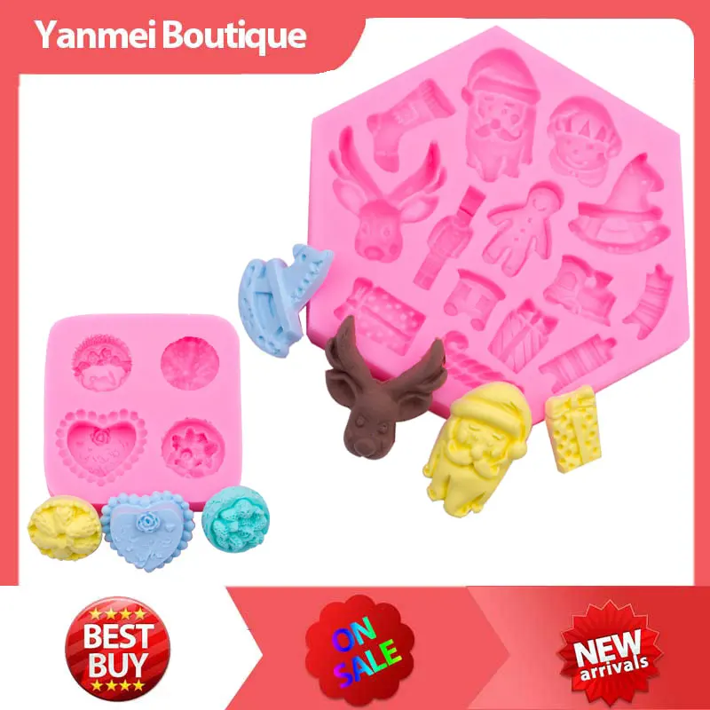Cake Ecorating Molds Christmas Silicone Fondant Tools Confectionery and Pastry Accessories Bakeware Baking Mold Utensils Kitchen
Cake Ecorating Molds Christmas Silicone Fondant Tools Confectionery and Pastry Accessories Bakeware Baking Mold Utensils Kitchen