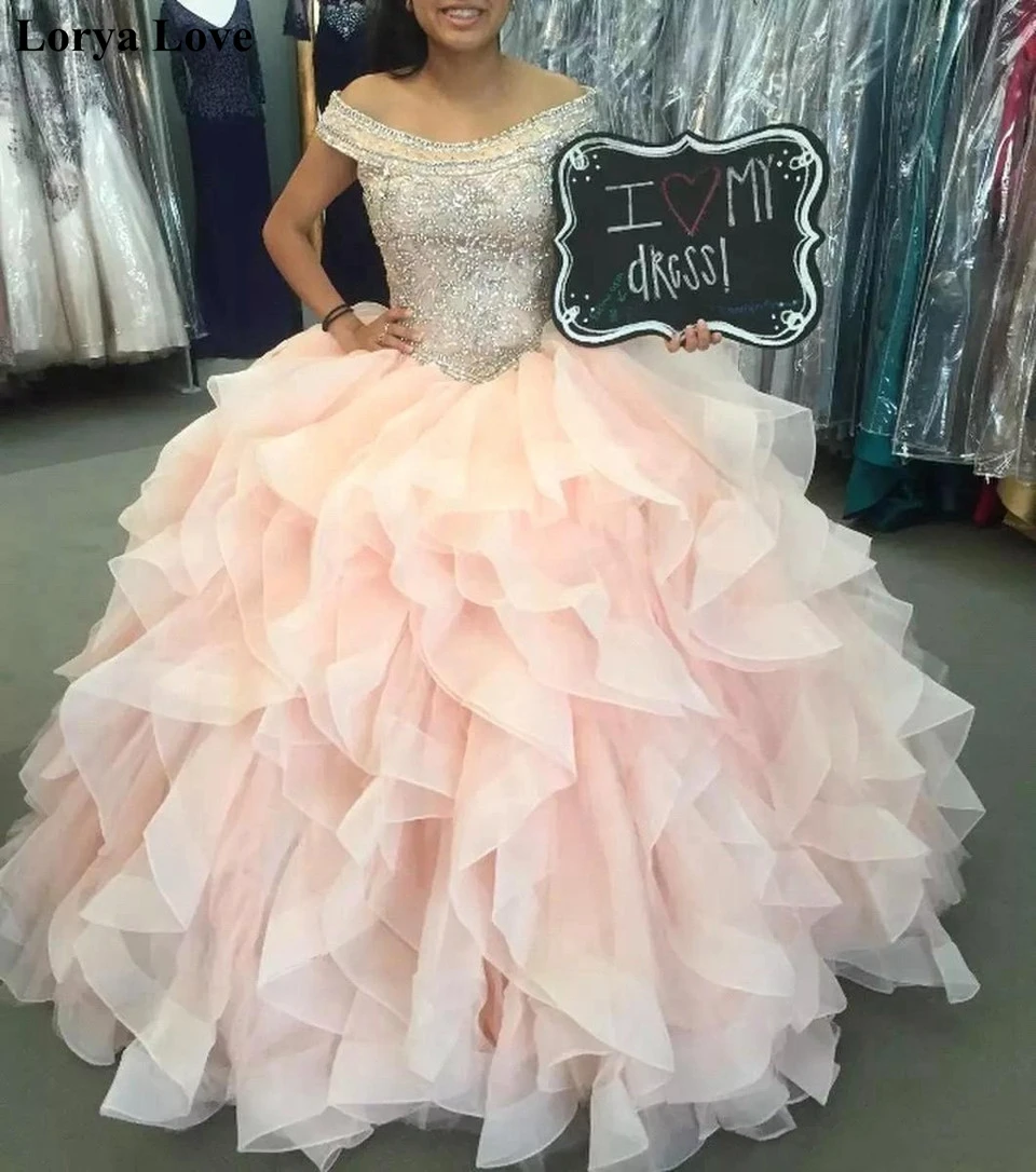 Off Shouder Ball Gown Maxi Prom Dresses 2020 Women Pink Party Night Fluffy Sequin Vestidos Gala Robe Elegant Tulle Evening Dress 
Off Shouder Ball Gown Maxi Prom Dresses 2020 Women Pink Party Night Fluffy Sequin Vestidos Gala Robe Elegant Tulle Evening Dress