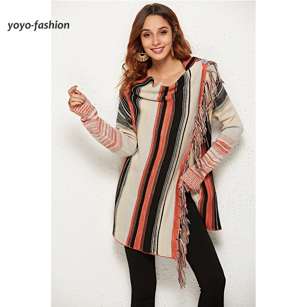 Женский трикотажный кардиган с бахромой, асимметричный вязаный жакет в полоску в стиле ретро, весна 2022
Женский трикотажный кардиган с бахромой, асимметричный вязаный жакет в полоску в стиле ретро, весна 2022