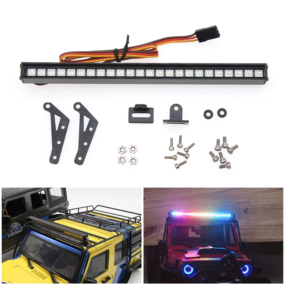 RCTOYFUN 24 LED Light Bar & 5-8V Transformer Switch Line Appearance Accessory For 1/10 RC Crawler Car Traxxas TRX-4 SCX10 90046
RCTOYFUN 24 LED Light Bar & 5-8V Transformer Switch Line Appearance Accessory For 1/10 RC Crawler Car Traxxas TRX-4 SCX10 90046