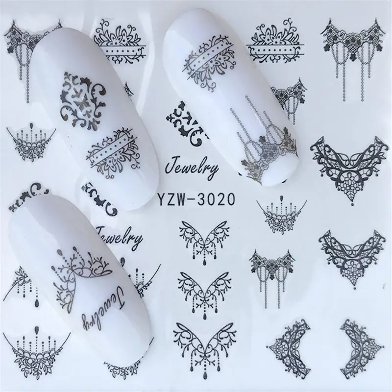 10 Styles For Choose Flower Bird Negative Space Necklace Pattern Nail Art Water Transfer Sticker Decals DIY Tips
10 Styles For Choose Flower Bird Negative Space Necklace Pattern Nail Art Water Transfer Sticker Decals DIY Tips