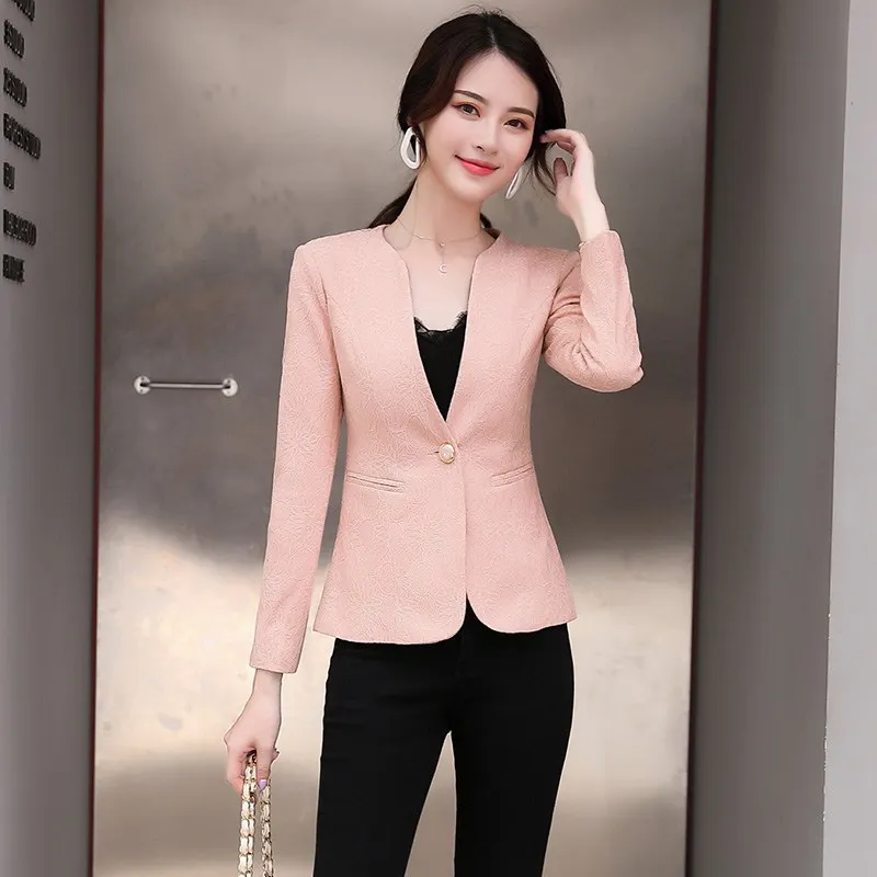Cut Outs Plus Size Jacquard Jacket Business Suits Spring Autumn Luxury Women Blazers Tailored Coat Slim Long Sleeve Blazer Suit
Cut Outs Plus Size Jacquard Jacket Business Suits Spring Autumn Luxury Women Blazers Tailored Coat Slim Long Sleeve Blazer Suit