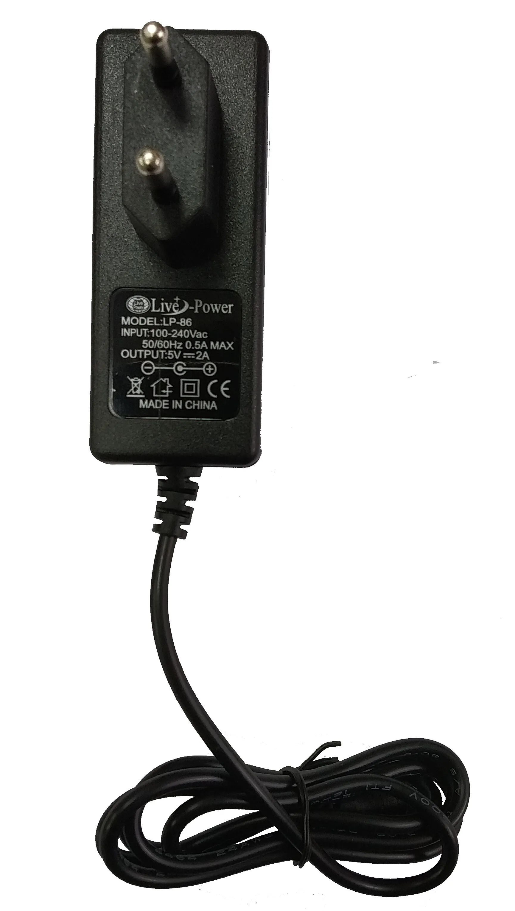 Блок питания (сетевой адаптер) 5В 2А (5V2A) Live-Power LP-86 5.5ммx2.5мм |