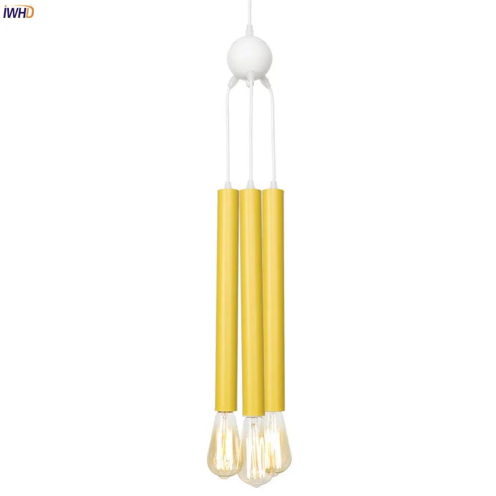 IWHD Colorful Modern Simple Pendant Lamp Creative 3 Heads Hanging Lamp Iron Nordic Pendant Lights Retro Living Room Droplight
IWHD Colorful Modern Simple Pendant Lamp Creative 3 Heads Hanging Lamp Iron Nordic Pendant Lights Retro Living Room Droplight
