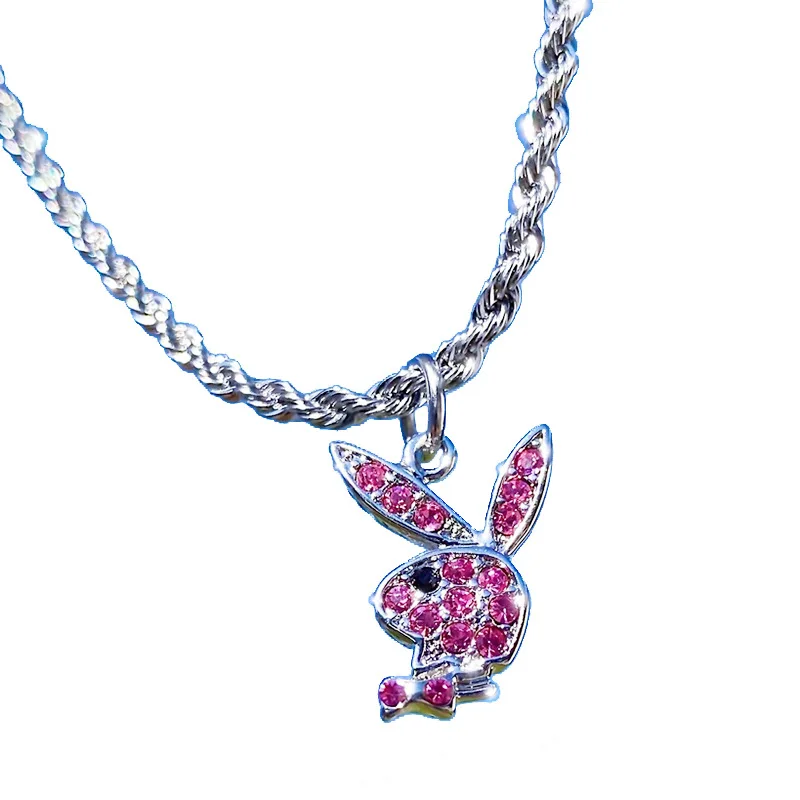 YPAY 2021 NEW Street trend unisex HIPPOP rock stainless steel PALY GRIL twist chain full of diamonds rabbit BOY necklace pendant
YPAY 2021 NEW Street trend unisex HIPPOP rock stainless steel PALY GRIL twist chain full of diamonds rabbit BOY necklace pendant