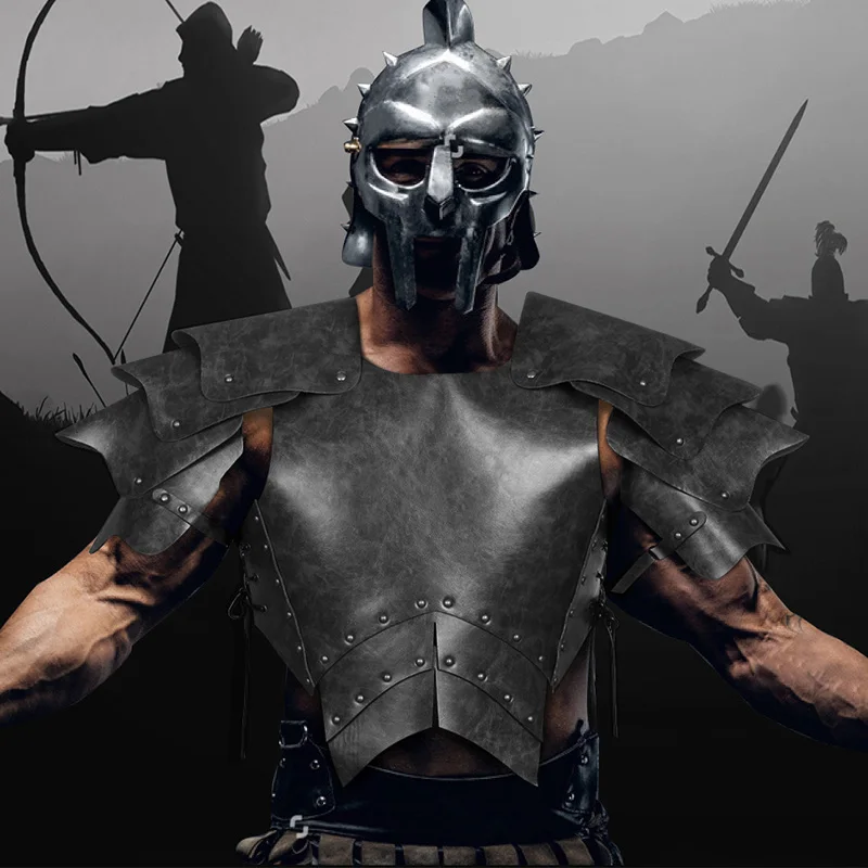 Костюм средневекового возраста Larp SCA Armor кожаная портупея нагрудная защита для