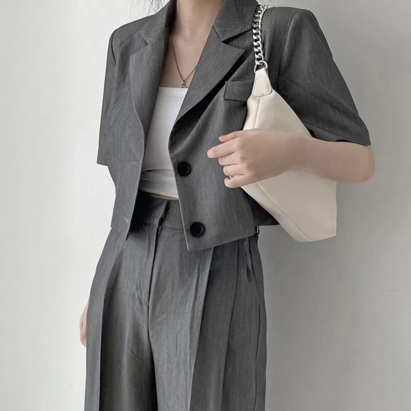 Suits Coat Office Lady Blazer Suits Vintage Piece Sets Women Long Sleeve Short Blazer High Waist Wide Leg Flare Pants Sets
Suits Coat Office Lady Blazer Suits Vintage Piece Sets Women Long Sleeve Short Blazer High Waist Wide Leg Flare Pants Sets