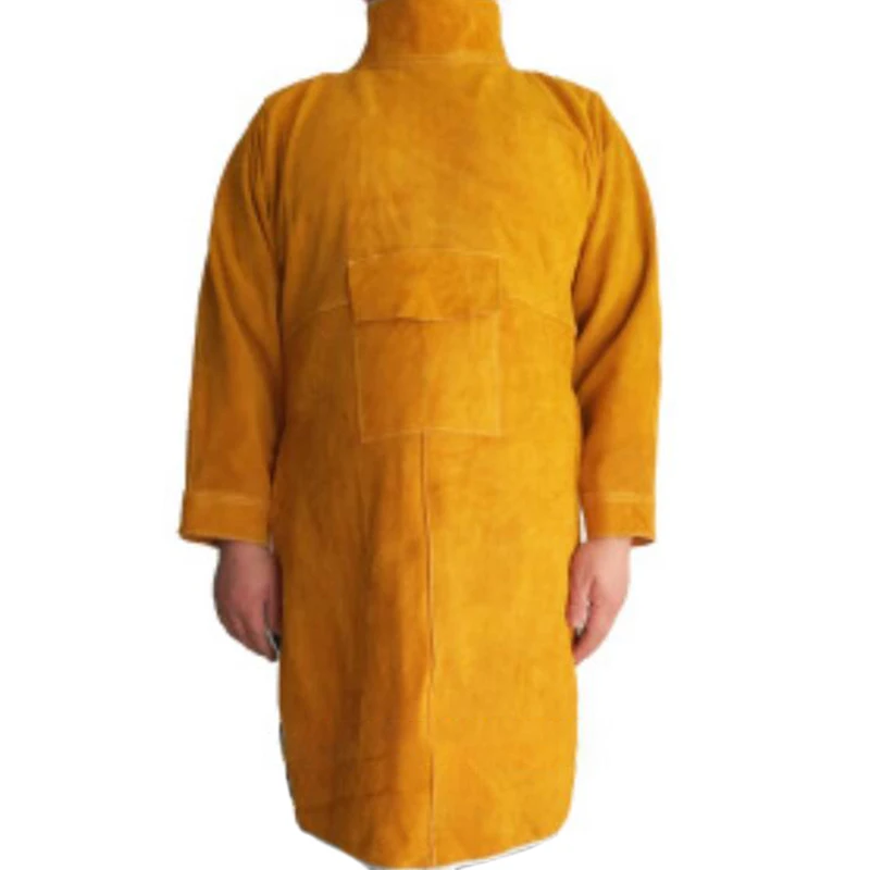 Платье с длинными рукавами 105 см фартук сварки, кожаный фартук для сварщика, натуральной кожи и регулируемый Размеры огнестойкие сварки 
Платье с длинными рукавами 105 см фартук сварки, кожаный фартук для сварщика, натуральной кожи и регулируемый Размеры огнестойкие сварки