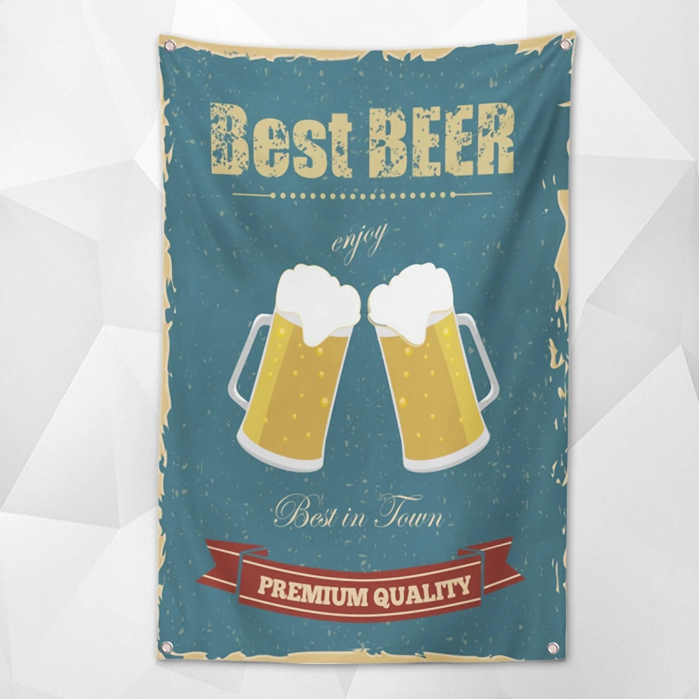 BEST BEER Shabby Retro Banner Wall Art Bar Winery Home Decor Beer Day Poster Hanging Chart Flag Tapestry with 4 Metal Grommets
BEST BEER Shabby Retro Banner Wall Art Bar Winery Home Decor Beer Day Poster Hanging Chart Flag Tapestry with 4 Metal Grommets