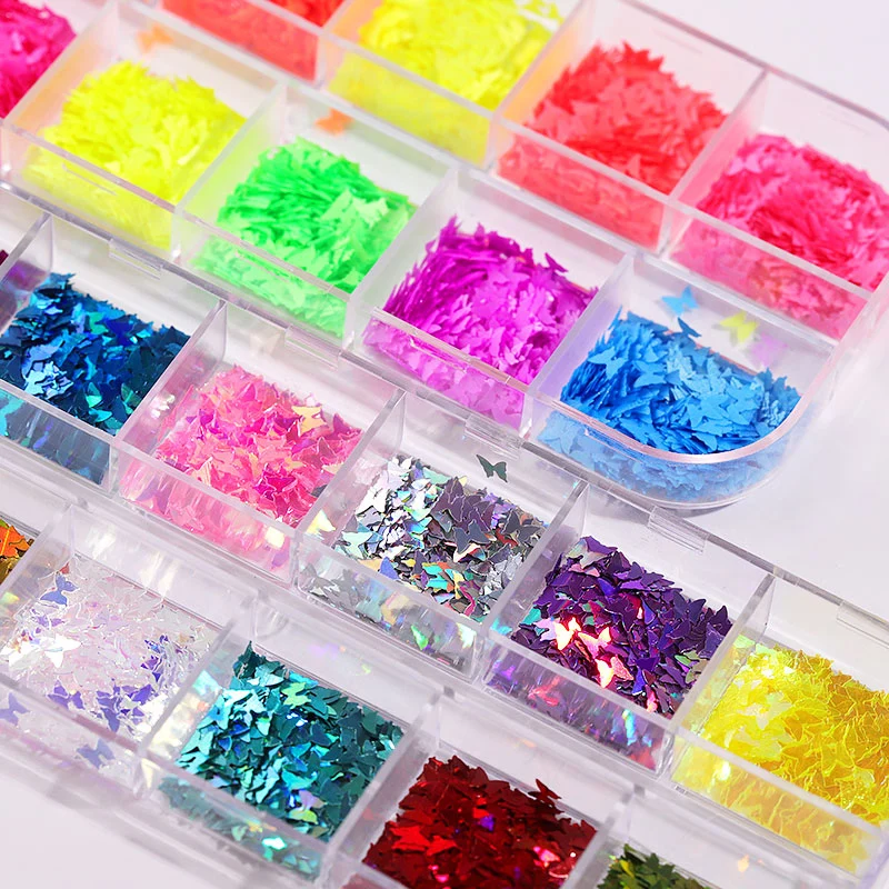 Mirror Sparkly Butterfly Nail Sequins Paillette Mixed Colors Nail Holographics Glitter 3D Flakes Slices Spangle MH88
Mirror Sparkly Butterfly Nail Sequins Paillette Mixed Colors Nail Holographics Glitter 3D Flakes Slices Spangle MH88