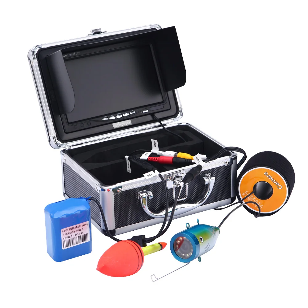 Подводный рыболокатор KKmoon® 15 м с HD-камерой 1200TVL для подледной/морской/речной рыбалки с 7-дюймовым ЖК-монитором
Подводный рыболокатор KKmoon® 15 м с HD-камерой 1200TVL для подледной/морской/речной рыбалки с 7-дюймовым ЖК-монитором
