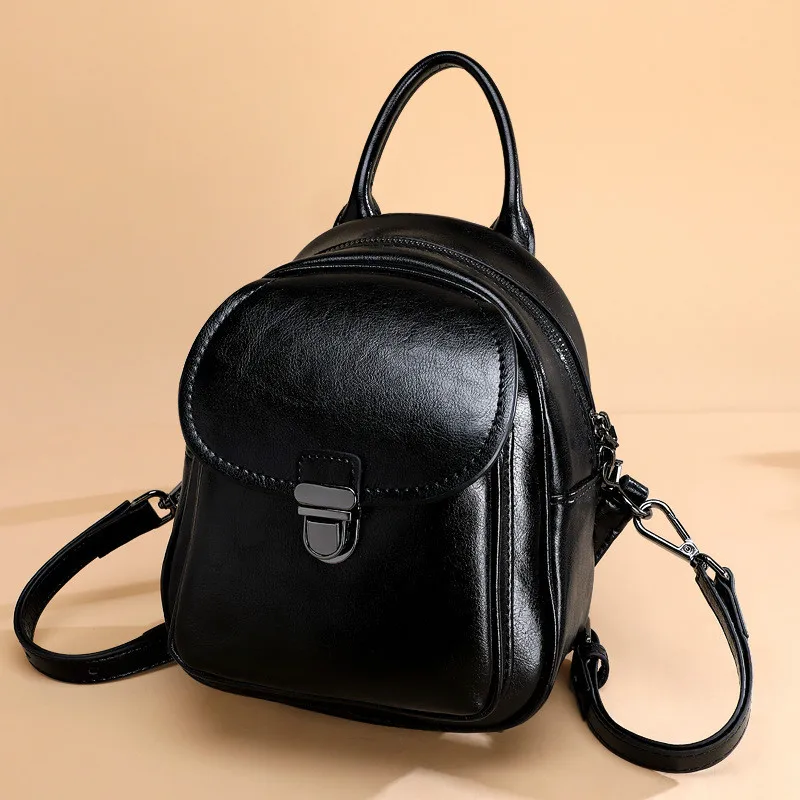Genuine Leather Women's Backpack Vintage Oil Wax Cowhide Ladie Backpacks Real leather Female Bag Teenager Girls Bag Travel Large
Genuine Leather Women's Backpack Vintage Oil Wax Cowhide Ladie Backpacks Real leather Female Bag Teenager Girls Bag Travel Large