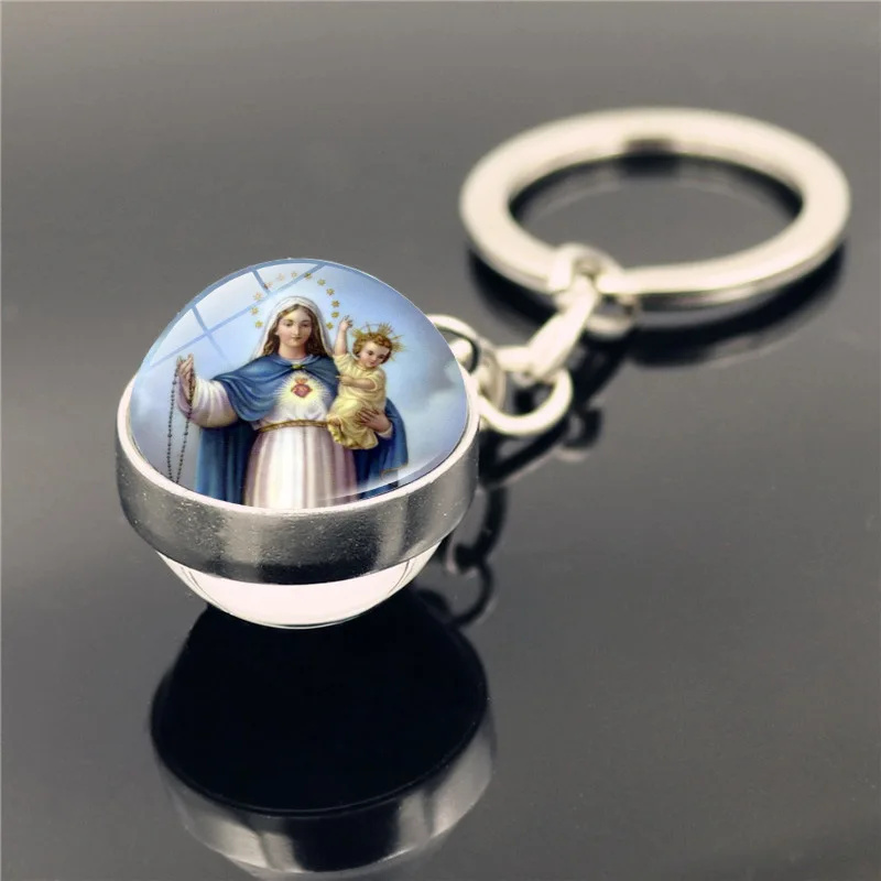 Car Keychain Jewelry with Virgin Mary Double Side Glass Ball Keychain St Michael Keyrings Sait St Jude Keychain Riligous Jewelry
Car Keychain Jewelry with Virgin Mary Double Side Glass Ball Keychain St Michael Keyrings Sait St Jude Keychain Riligous Jewelry