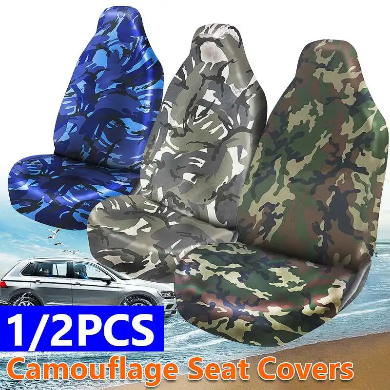 1 Pair Camouflage Car Seat Cover Universal Auto Front Seat Cover Cushion Protector For Truck Suv Van Interior Accessories
1 Pair Camouflage Car Seat Cover Universal Auto Front Seat Cover Cushion Protector For Truck Suv Van Interior Accessories