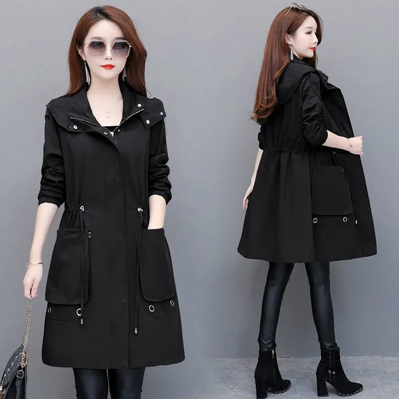 2021 New Spring Autumn Women Jacket Zipper Windbreaker Coat Hooded Outwear Warm Windproof Slim Top Long Basic Female Costume
2021 New Spring Autumn Women Jacket Zipper Windbreaker Coat Hooded Outwear Warm Windproof Slim Top Long Basic Female Costume