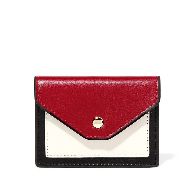 2020 short ladies coin purse retro stitching buckle multi-function card holder fashion contrast color envelope mini girl purse
2020 short ladies coin purse retro stitching buckle multi-function card holder fashion contrast color envelope mini girl purse
