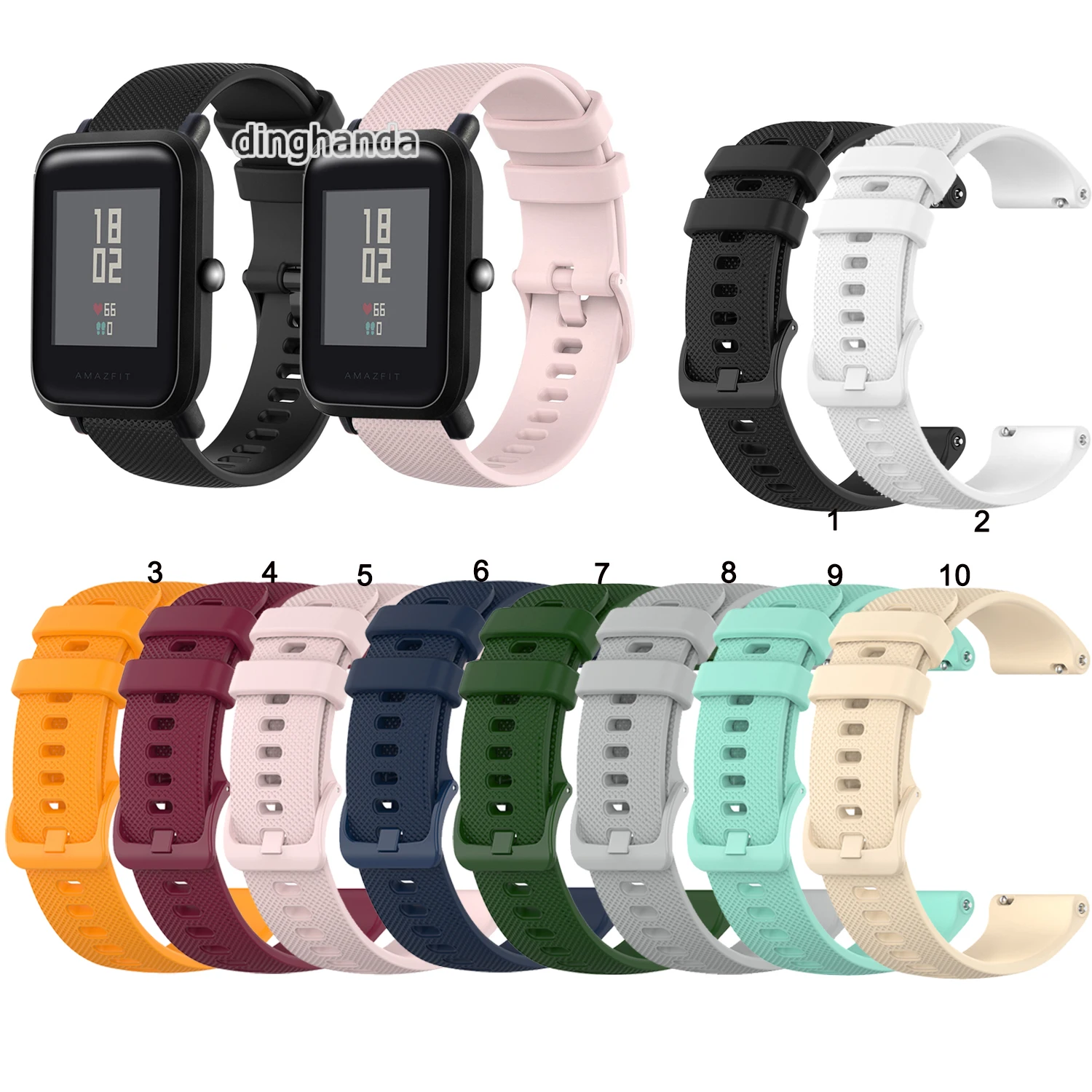 Цветной мягкий силиконовый ремешок для часов Huami Amazfit Bip Lite Bip S сменный ремешок для Amazfit Bip U Series 20 мм
Цветной мягкий силиконовый ремешок для часов Huami Amazfit Bip Lite Bip S сменный ремешок для Amazfit Bip U Series 20 мм