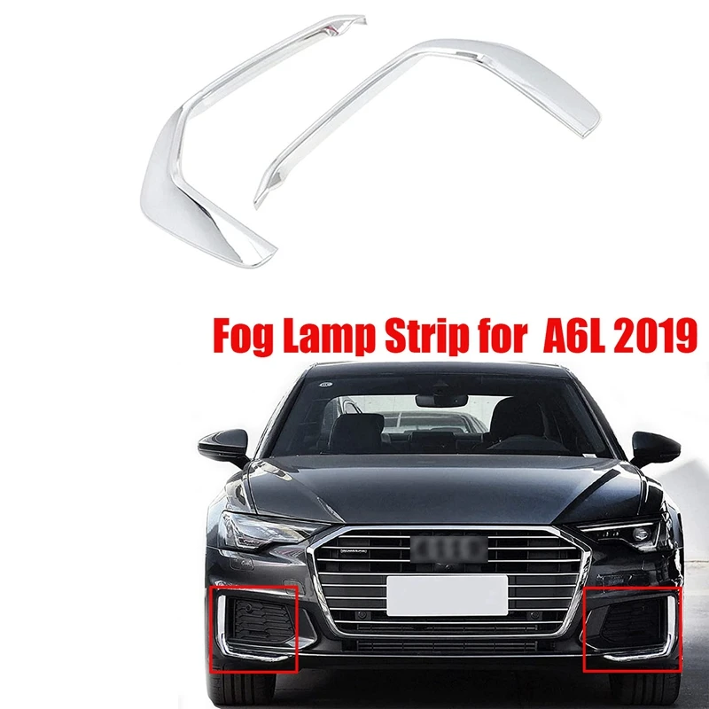 Front Bumper Anti-Scratch Protection Cover Strip Front Fog Lamp Eyebrow Eyelid Cover Trim Decoration for A6L 2019
Front Bumper Anti-Scratch Protection Cover Strip Front Fog Lamp Eyebrow Eyelid Cover Trim Decoration for A6L 2019