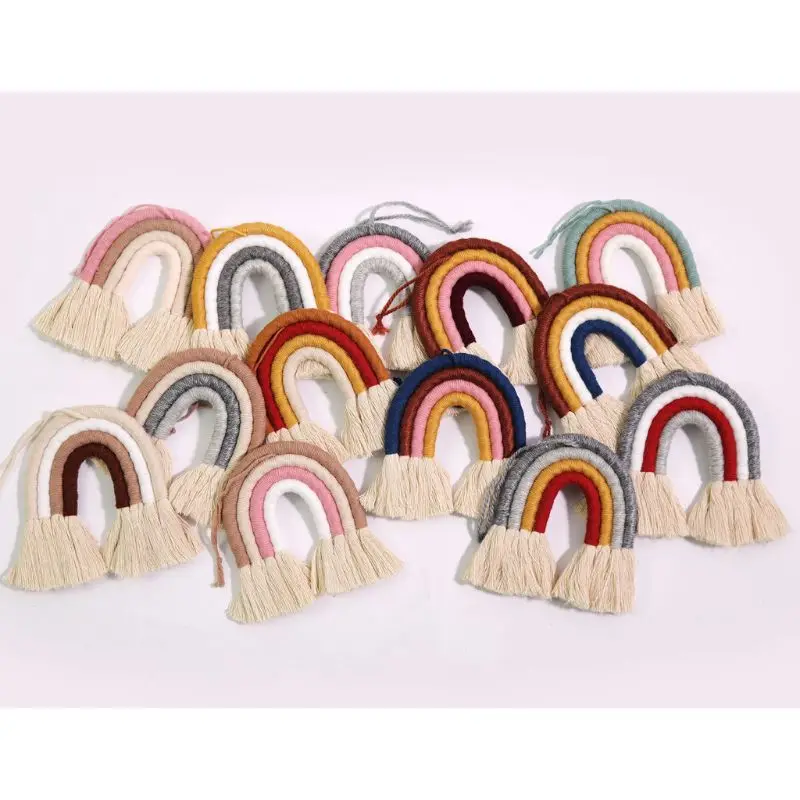 Nordic Woven Rainbow Wall Hanging for Nursery Dorm Room Decoration Party Supplie
Nordic Woven Rainbow Wall Hanging for Nursery Dorm Room Decoration Party Supplie