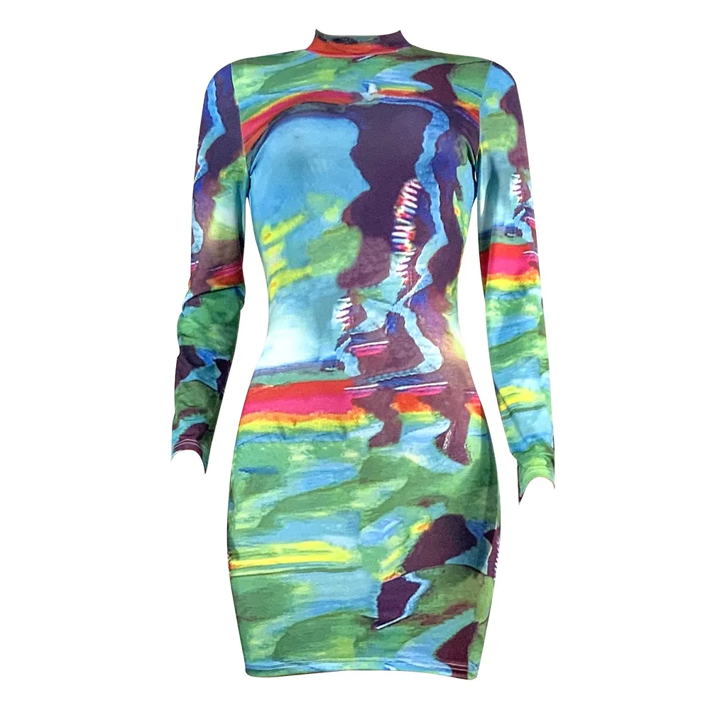 Chiclover Women Sexy Bodycon Dress Long Sleeve Turtleneck Print Vintage Mini Dresses Streetwear Lounge Club Party Wear Wholesale
Chiclover Women Sexy Bodycon Dress Long Sleeve Turtleneck Print Vintage Mini Dresses Streetwear Lounge Club Party Wear Wholesale