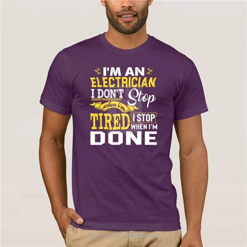 Men Printing Short Sleeve Tshirt trend brand Funny Job Gift I m A Electrician I Stop When I m Done Cotton fashion 2020 T-shirt
Men Printing Short Sleeve Tshirt trend brand Funny Job Gift I m A Electrician I Stop When I m Done Cotton fashion 2020 T-shirt