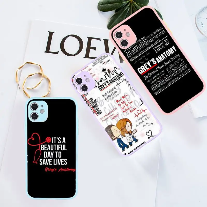 Grey's Anatomy Quotes TV Series Phone Case For iPhone 12 11 Mini Pro XR XS Max 7 8 Plus X Matte transparent Purple Back Cover
Grey's Anatomy Quotes TV Series Phone Case For iPhone 12 11 Mini Pro XR XS Max 7 8 Plus X Matte transparent Purple Back Cover