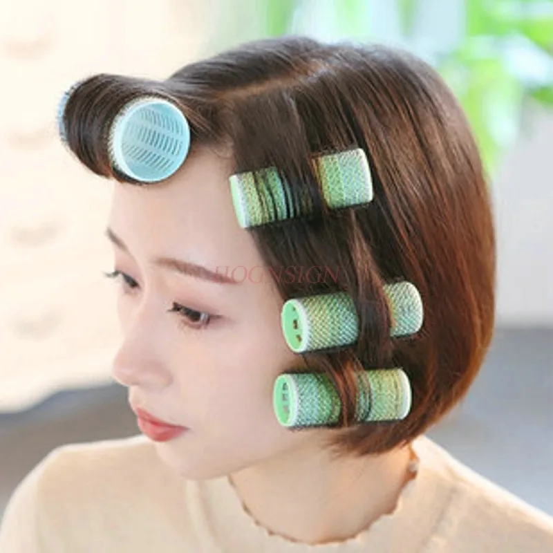 

Hair Rolls Air Bangs Curling Hair Artifact Curlers Lazy People Do Not Hurt Hair Styling Self-adhesive Hair Rollers Large Sale