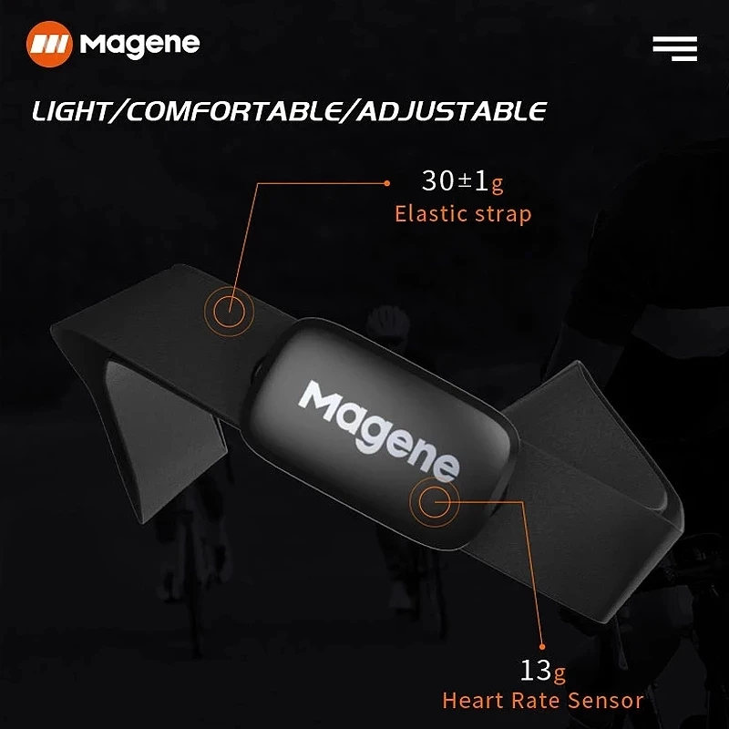 Magene H003 Bluetooth4.0 ANT + датчик сердечного ритма совместимый с GARMIN Bryton IGPSPORT компьютерный
