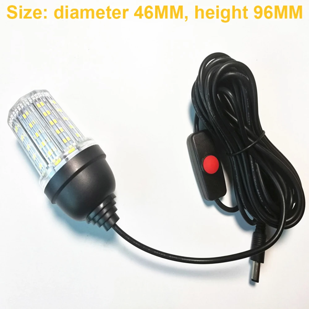 LED Submersible Fishing Light IP68 Underwater Fish Attract Finder Lamp ABS 10W 5M Power Cord AC/DC12V DC24V
LED Submersible Fishing Light IP68 Underwater Fish Attract Finder Lamp ABS 10W 5M Power Cord AC/DC12V DC24V