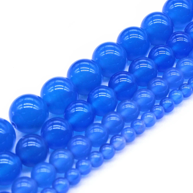Natural Stone Blue Agates Round Loose Beads 6 8 10MM Pick Size For Jewelry Making
Natural Stone Blue Agates Round Loose Beads 6 8 10MM Pick Size For Jewelry Making