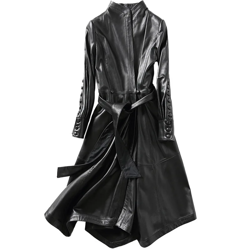 Long-term selling spring new haining leather leather ladies sheep skin with long coat of cultivate morality 
Long-term selling spring new haining leather leather ladies sheep skin with long coat of cultivate morality