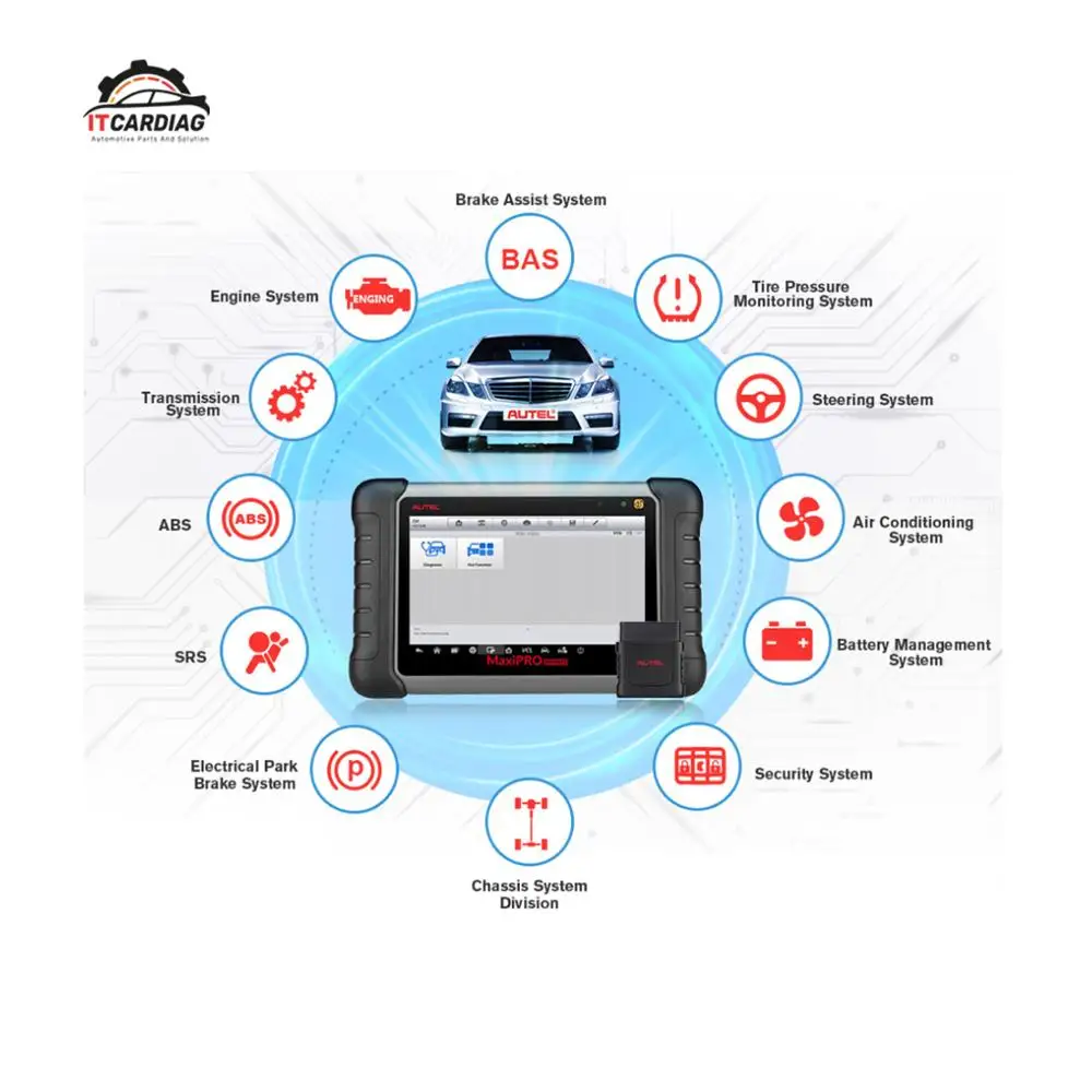 

Autel MaxiPRO MP808TS OBDII Автомобильный диагностический инструмент OBD2 сканер OBD 2 считыватель кодов TPMS Функции PK AP200 MK808 MK808TS