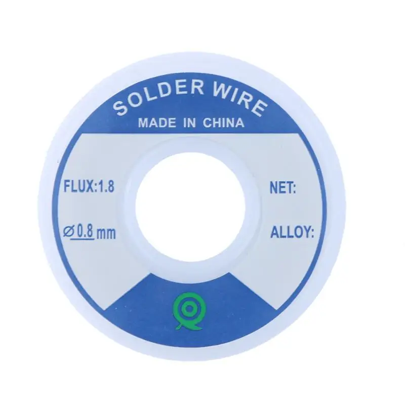 50g 0.8mm Lead-Free Tin Silver Solder Wire Flux 1.8 3% Silver 0.8mm Speaker DIY Material Solder Soldering Wire Roll
50g 0.8mm Lead-Free Tin Silver Solder Wire Flux 1.8 3% Silver 0.8mm Speaker DIY Material Solder Soldering Wire Roll
