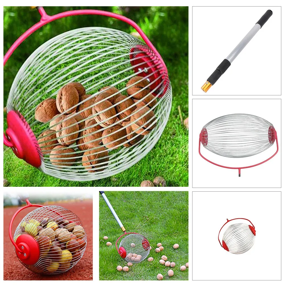 Nut Gatherer Fruit Collector Garden Rolling Nut Harvester Fruit Picker Pole Picking Up Walnut Chestnut Garden Picking Device
Nut Gatherer Fruit Collector Garden Rolling Nut Harvester Fruit Picker Pole Picking Up Walnut Chestnut Garden Picking Device
