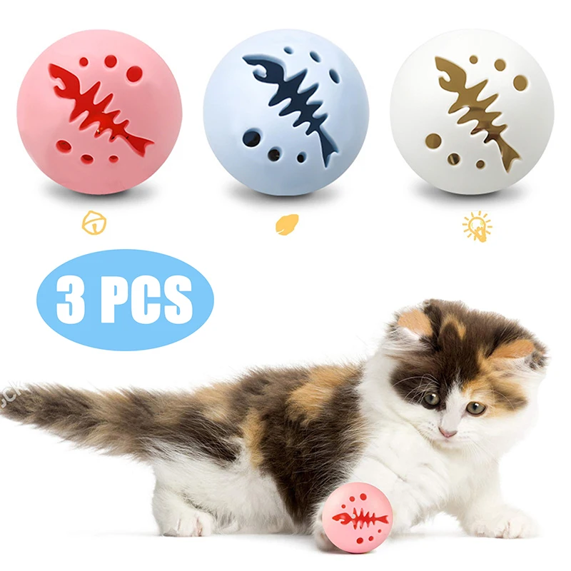 3PCS Smart Interactive Cat Toy Catnip Bell Flash Ball Pet Training Play Kitten 
3PCS Smart Interactive Cat Toy Catnip Bell Flash Ball Pet Training Play Kitten
