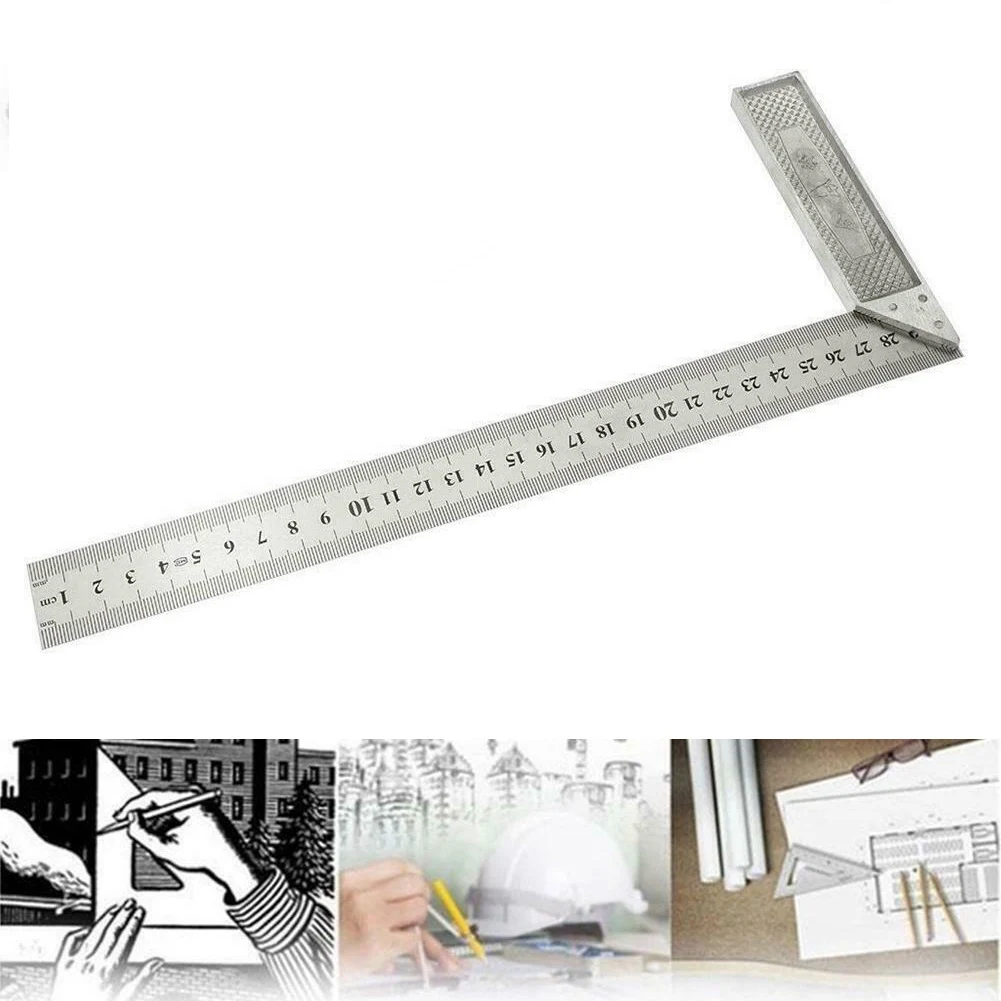 Steel L-Square Angle Ruler 90 Degree Ruler For Woodworking Carpenter Tool Woodworking Measuring Mark Line Gauge T-Type Ruler
Steel L-Square Angle Ruler 90 Degree Ruler For Woodworking Carpenter Tool Woodworking Measuring Mark Line Gauge T-Type Ruler