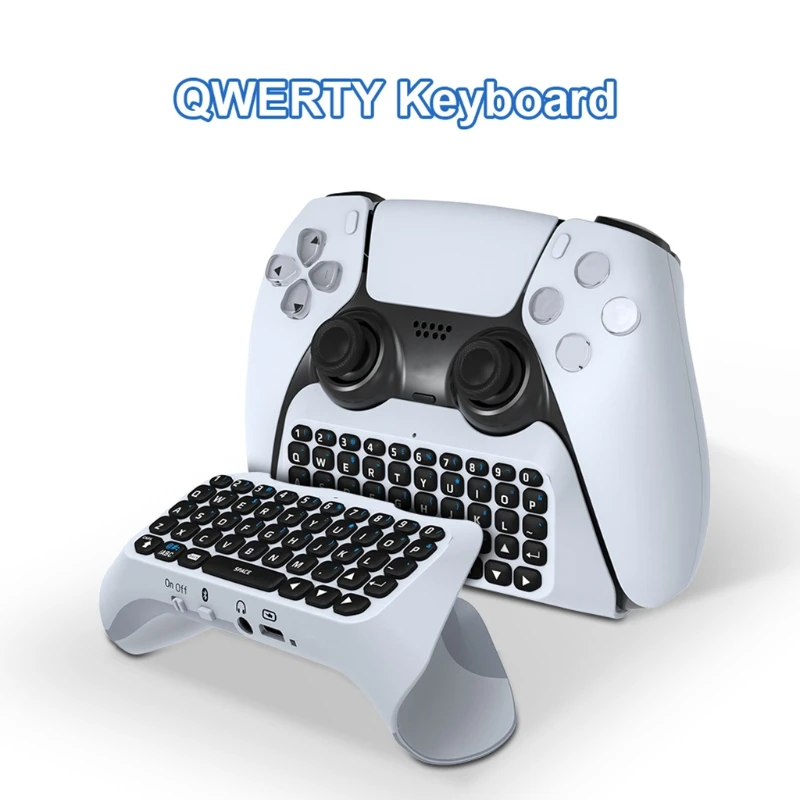 3.5mm Wireless Gamepad Keyboard Controller Chat Pad for PS5 Dual sence Built in Speaker Gamepad Keyboard
3.5mm Wireless Gamepad Keyboard Controller Chat Pad for PS5 Dual sence Built in Speaker Gamepad Keyboard