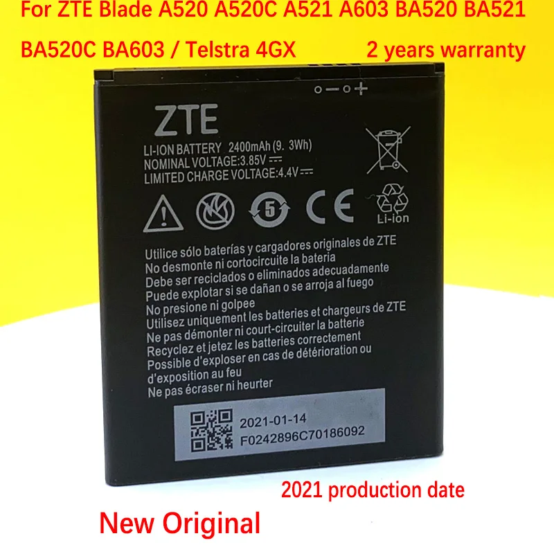 Аккумулятор Li3824T44P4h716043 на 2400 мАч для ZTE Blade A520 A520C A521 A603 BA520 BA521 BA520C BA603 / Telstra 4GX Enhanced
Аккумулятор Li3824T44P4h716043 на 2400 мАч для ZTE Blade A520 A520C A521 A603 BA520 BA521 BA520C BA603 / Telstra 4GX Enhanced