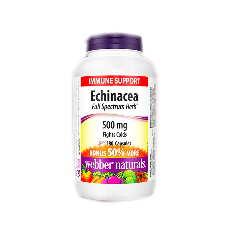 Капсулы с экстрактом эхинацеи WebberNaturals 180 капсул/бутылка бесплатная доставка |