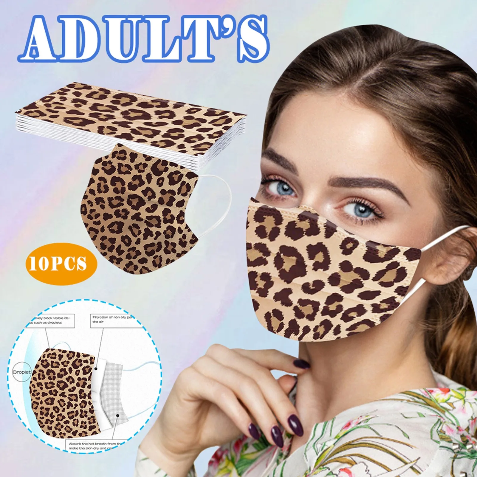 Adult Sexy Disposable Adult Mouth Masks Anti-Wind Fabric Dirt Unisex 3 Layer Face Masks Of Leopard Printing Face Cover Masque
Adult Sexy Disposable Adult Mouth Masks Anti-Wind Fabric Dirt Unisex 3 Layer Face Masks Of Leopard Printing Face Cover Masque