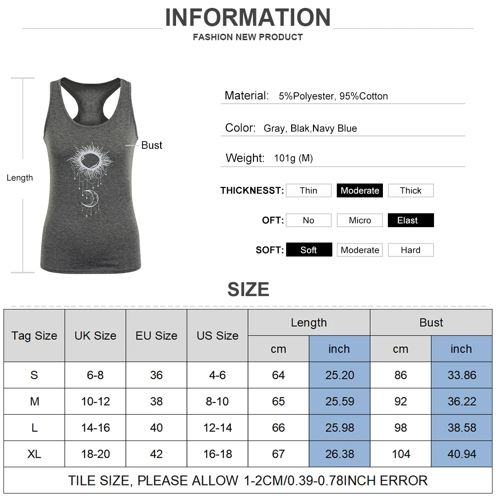 Women Sleeveless Vest 2021 New Summer Tank Tops Ramadan festival Sun Moon Printed Casual Round Neck Ladies Tee Shirt Tops D30
Women Sleeveless Vest 2021 New Summer Tank Tops Ramadan festival Sun Moon Printed Casual Round Neck Ladies Tee Shirt Tops D30
