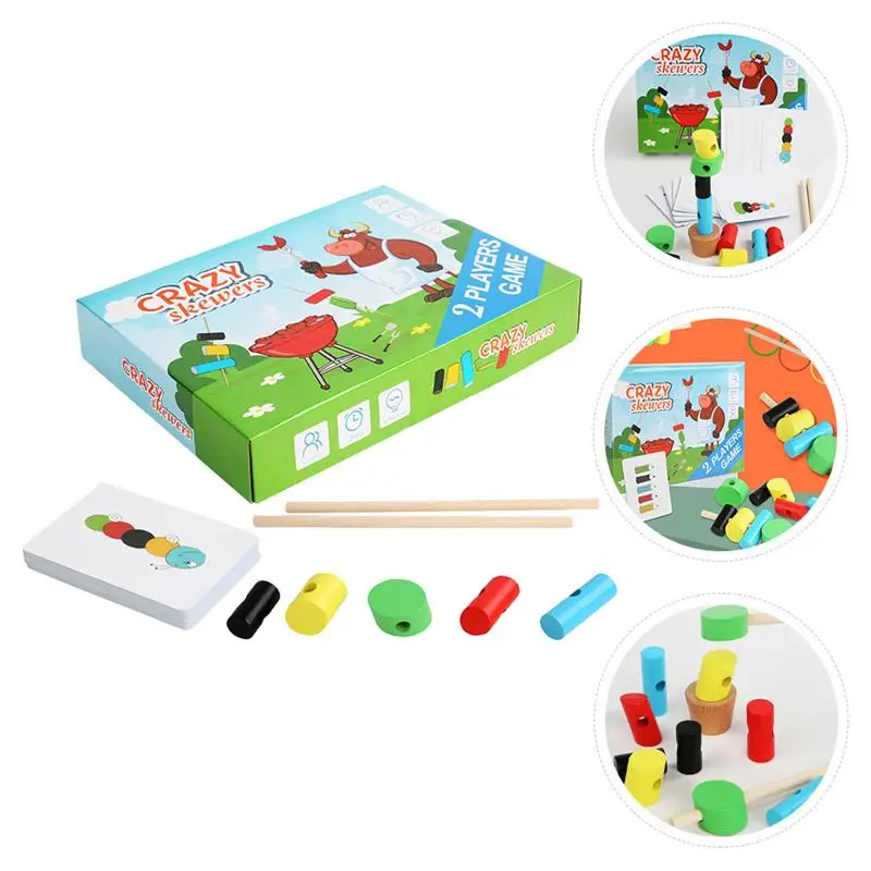 1 Set of Wooden Toy Creative Premium Educational Toys Crazy Skewers Toy for Children
1 Set of Wooden Toy Creative Premium Educational Toys Crazy Skewers Toy for Children