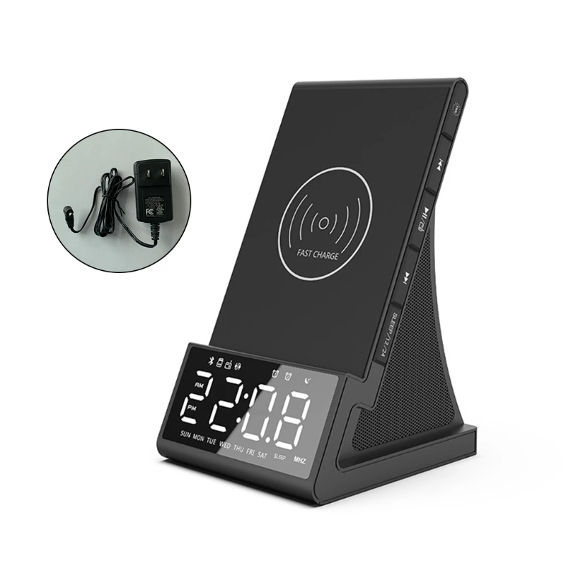 R9CB цифровой динамик будильник с беспроводной/USB зарядкой Bluetooth-совместимый светодиодный дисплей функция управления
R9CB цифровой динамик будильник с беспроводной/USB зарядкой Bluetooth-совместимый светодиодный дисплей функция управления