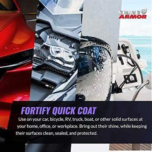 SHINE ARMOR Fortify Quick Coat Ceramic Coating Car Wax Polish Spray Waterless Car Wash&Wax Hydrophobic Top Coat Polish
SHINE ARMOR Fortify Quick Coat Ceramic Coating Car Wax Polish Spray Waterless Car Wash&Wax Hydrophobic Top Coat Polish