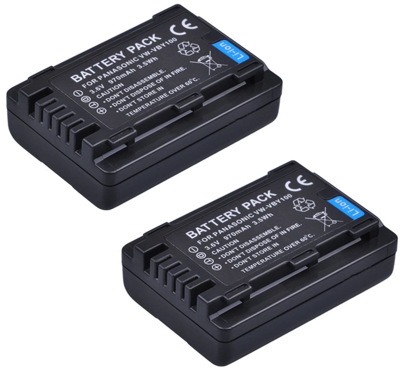 Battery Pack for Panasonic VW-VBY100, VWVBY100E, VW-VBY100E-K Rechargeable Lithium-ion
Battery Pack for Panasonic VW-VBY100, VWVBY100E, VW-VBY100E-K Rechargeable Lithium-ion