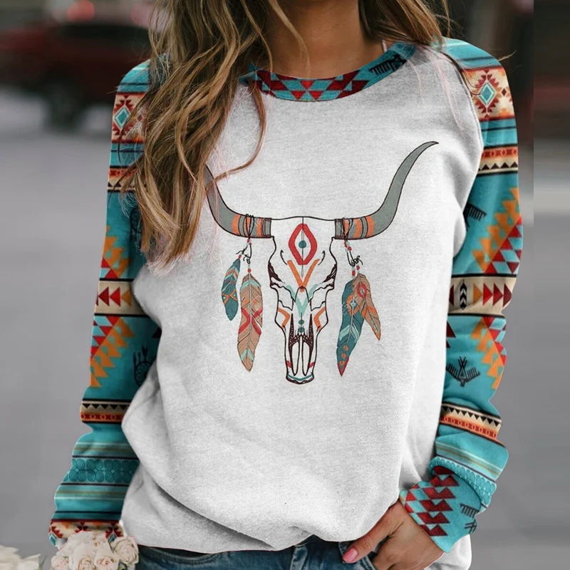 Fashion Pattern Long Sleeve Pullovers Tops New Casual Women O Neck Print Sweatshirts Harajuku Vintage Loose Clothing Streetwear
Fashion Pattern Long Sleeve Pullovers Tops New Casual Women O Neck Print Sweatshirts Harajuku Vintage Loose Clothing Streetwear