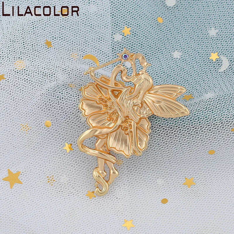 Lilacolor Vintage Gold Color Women Men Brooch 2020 Metal Suits Brooches Brooch Pin fairy lucky goddess Accessories Jewelry Gifts
Lilacolor Vintage Gold Color Women Men Brooch 2020 Metal Suits Brooches Brooch Pin fairy lucky goddess Accessories Jewelry Gifts