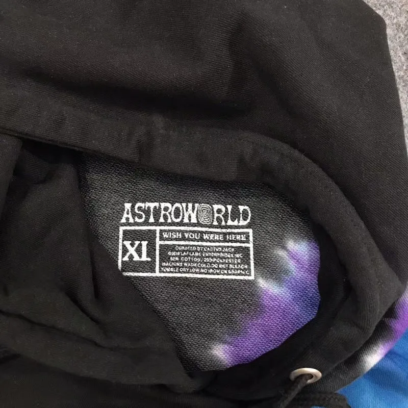 Autumn Winter Travis Scott Astroworld Tie Dye Hoodie Men Women Best Quality Men ASTROWORLD Hoodie Pullover
Autumn Winter Travis Scott Astroworld Tie Dye Hoodie Men Women Best Quality Men ASTROWORLD Hoodie Pullover