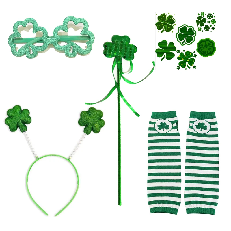 St. Patrick's Day Party Celebration Set Irish Festival Series Green Lucky Set Eye Lens Buckle Stick Sticker Sleeve 5-piece Set
St. Patrick's Day Party Celebration Set Irish Festival Series Green Lucky Set Eye Lens Buckle Stick Sticker Sleeve 5-piece Set